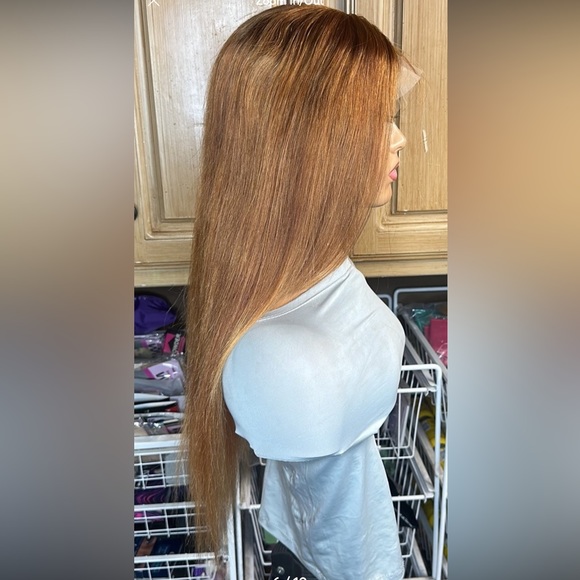 Lot 0944 ❤️NEW ❤️100% Human Hair HD Lace Front Wig 26” for medium to small size - Picture 6 of 10